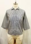 <img class='new_mark_img1' src='https://img.shop-pro.jp/img/new/icons43.gif' style='border:none;display:inline;margin:0px;padding:0px;width:auto;' />DEAD STOCK 60'S GINGHAM CHECK SPREAD COLLAR ROLL SLEEVE SHIRTS (BLK/WHT)