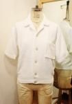 <img class='new_mark_img1' src='https://img.shop-pro.jp/img/new/icons43.gif' style='border:none;display:inline;margin:0px;padding:0px;width:auto;' />60'S TERRY CLOTH SHORT SLEEVE JACKET TOPS (WHT)