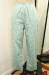 <img class='new_mark_img1' src='https://img.shop-pro.jp/img/new/icons43.gif' style='border:none;display:inline;margin:0px;padding:0px;width:auto;' />60'S FLOWER PRINTED COTTON CIGARETTE PANTS (P.BLE/BLE/Y.GRN/P.PNK)