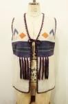 <img class='new_mark_img1' src='https://img.shop-pro.jp/img/new/icons43.gif' style='border:none;display:inline;margin:0px;padding:0px;width:auto;' />70'S SUEDE KNIT TASSEL VEST (W.BEIGE/PPL/BLE)