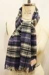<img class='new_mark_img1' src='https://img.shop-pro.jp/img/new/icons43.gif' style='border:none;display:inline;margin:0px;padding:0px;width:auto;' />VINTAGE TARTAN CHECK CASHMERE WOOL MUFFLER (B.PPL/BLK/WHT)