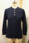 <img class='new_mark_img1' src='https://img.shop-pro.jp/img/new/icons43.gif' style='border:none;display:inline;margin:0px;padding:0px;width:auto;' />HANES HENLEY NECK THERMAL (NVY)