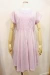 <img class='new_mark_img1' src='https://img.shop-pro.jp/img/new/icons43.gif' style='border:none;display:inline;margin:0px;padding:0px;width:auto;' />60'S CHECK FRENCH SLEEVE SHEER DRESS (WHT/PPL)