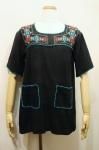 <img class='new_mark_img1' src='https://img.shop-pro.jp/img/new/icons43.gif' style='border:none;display:inline;margin:0px;padding:0px;width:auto;' />VINTAGE EMBROIDERED TUNIC TOPS (BLK/TQ/RED/WHT)