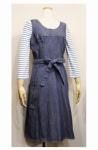 <img class='new_mark_img1' src='https://img.shop-pro.jp/img/new/icons43.gif' style='border:none;display:inline;margin:0px;padding:0px;width:auto;' />70'S DENIM WRAP JUMPER SKIRT DRESS (D.BLE)