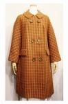 <img class='new_mark_img1' src='https://img.shop-pro.jp/img/new/icons43.gif' style='border:none;display:inline;margin:0px;padding:0px;width:auto;' />60'S CHECK DOUBLE BREAST WOOL COAT (BRN/PNK/ORG)