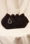 <img class='new_mark_img1' src='https://img.shop-pro.jp/img/new/icons43.gif' style='border:none;display:inline;margin:0px;padding:0px;width:auto;' />40'S CROCHET CORDE CLUTCH BAG WITH LUCITE CHARM (BRN)
