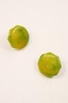 <img class='new_mark_img1' src='https://img.shop-pro.jp/img/new/icons43.gif' style='border:none;display:inline;margin:0px;padding:0px;width:auto;' />VINTAGE BAKELITE OCTAGON MARBLE EARRINGS (YLW/GRN)