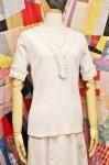 <img class='new_mark_img1' src='https://img.shop-pro.jp/img/new/icons43.gif' style='border:none;display:inline;margin:0px;padding:0px;width:auto;' />70'S FRILL V-NECK RIB KNIT TOPS (WHT/P.GRN)
