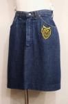 <img class='new_mark_img1' src='https://img.shop-pro.jp/img/new/icons43.gif' style='border:none;display:inline;margin:0px;padding:0px;width:auto;' />70'S WRANGLER DENIM SKIRT WITH OWL PATCH (D.BLE)