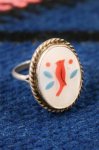 <img class='new_mark_img1' src='https://img.shop-pro.jp/img/new/icons43.gif' style='border:none;display:inline;margin:0px;padding:0px;width:auto;' />VINTAGE ZUNI CARDINAL INLAY SILVER RING