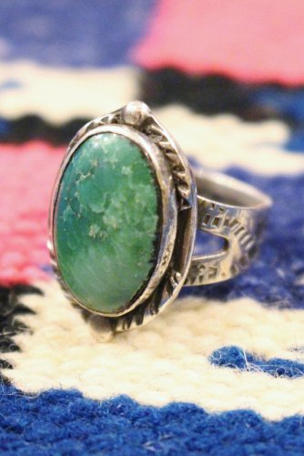 Navajo Vtg Fred Harvey\nTurquoise Ring - リング