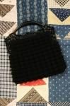<img class='new_mark_img1' src='https://img.shop-pro.jp/img/new/icons43.gif' style='border:none;display:inline;margin:0px;padding:0px;width:auto;' />30'S40'S CRODE CROCHET HANDBAG EARLY PLASTIC HANDLE (BLK)