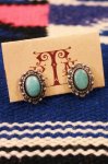 <img class='new_mark_img1' src='https://img.shop-pro.jp/img/new/icons43.gif' style='border:none;display:inline;margin:0px;padding:0px;width:auto;' />VINTAGE NAVAJO TURQUOISE SILVER EARRINGS (SLV/TQ)
