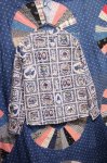 DEAD STOCK 60'S STATE SEAL PRINT COLLARLESS SHIRTS (GRY)