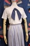<img class='new_mark_img1' src='https://img.shop-pro.jp/img/new/icons43.gif' style='border:none;display:inline;margin:0px;padding:0px;width:auto;' />DEAD STOCK 60'S BOW SHORT SLEEVE TOPS (WHT/NVY)