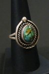 VINTAGE NAVAJO TURQUOISE SILVER RING