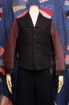 <img class='new_mark_img1' src='https://img.shop-pro.jp/img/new/icons43.gif' style='border:none;display:inline;margin:0px;padding:0px;width:auto;' />60'S BRITISH STRIPE SLEEVE RAILROAD JACKET (BLK/RED)