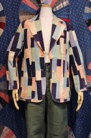 <img class='new_mark_img1' src='https://img.shop-pro.jp/img/new/icons43.gif' style='border:none;display:inline;margin:0px;padding:0px;width:auto;' />70'S INDIA COTTON PATCHWORK TAILORED JACKET (PASTEL)