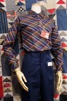 DEAD STOCK 60'S McGREGOR BIAS CHECK B.D POLO SHIRTS (NVY/GRN)