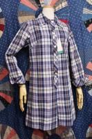 DEAD STOCK 60'S-70'S INDIA MADRAS B.D ROMPERS (NVY/WHT/BRN/YLW)