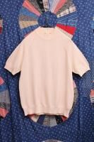 60'S-70'S MOCK NECK SHORT SLEEVE NYLON TOPS (PNK)