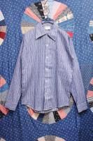 DEAD STOCK 70'S ELY PRINT LONG SLEEVE SHIRTS (B.GRY/D.BLE/BRN/WHT)