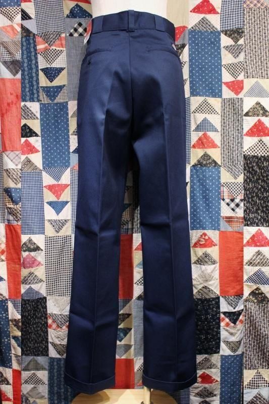 90s USA製 Dead Stock Dickies 874 DEAD STOCK 90'S Dickies 874 WORK PANTS (MADE IN USA・NVY