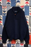 Flying Scotsman SHAWL COLLAR WOOL SWEATER (NVY)