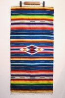 <img class='new_mark_img1' src='https://img.shop-pro.jp/img/new/icons43.gif' style='border:none;display:inline;margin:0px;padding:0px;width:auto;' />VINTAGE 40'S MEXICAN SERAPE RUG RUNNER (BLE/RED/PNK/BRN/PPL/GRN/YLW/WHT) 