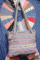 50s-60'S WOVEN WOOL SQUARE BAG (GRY)