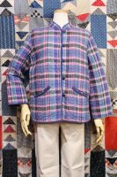 <img class='new_mark_img1' src='https://img.shop-pro.jp/img/new/icons43.gif' style='border:none;display:inline;margin:0px;padding:0px;width:auto;' />80'S INDIA MADRAS CHECK COTTON QUILTING JACKET (BLE/GRN/PNK)