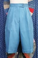 DEAD STOCK 50'S Jantzen LINEN TEXTURE KNEE HI SHORT PANTS (TQ)