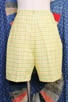 DEAD STOCK 60'S Jeanie by BLUE BELL CHECK SHORT PANTS (WHT/PNK/GRN/YLW)