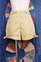 60'S RING BELTED STRIPE SHORT PANTS (YLW/BRN/WHT)