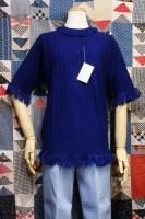DEAD STOCK 60'S-70'S Helen Sue FRINGE HEM KNIT TOPS (D.BLE)
