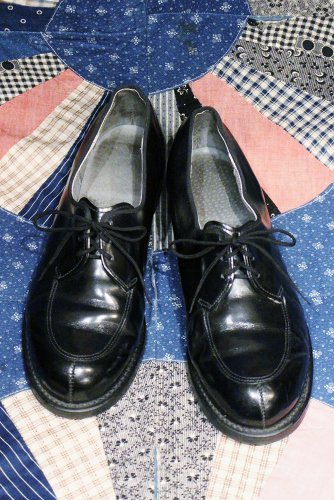 80s US NAVY SERVICE SHOES (BLK/7B) - PATINAS VINTAGE CLOSET