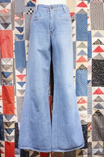 vintage 70's denim flare pants
