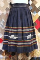 50s COTTON EMBROIDERED MEXICAN SKIRT