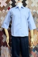 DEAD STOCK 60s JOYCE LANE 3/4 SLEEVE SHIRTS (SAX) 
