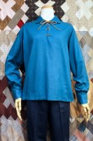60s Trail King LACE UP COTTON BOX SHIRTS (G.BLE)