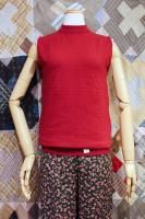 DEAD STOCK 60s-70s Scotch English MOCK NECK SLEEVELESS NYLON TOPS (BGDY) 