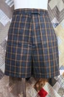 DEAD STOCK 60s MAR TEE CHECK SHORT PANTS (NVY/BRN)