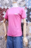 DEAD STOCK 70s FAKE POCKET SIDE SLIT TOPS (PNK)