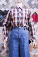 <img class='new_mark_img1' src='https://img.shop-pro.jp/img/new/icons43.gif' style='border:none;display:inline;margin:0px;padding:0px;width:auto;' />70s CHECK LONG SLEEVE SHIRTS (BRN/NVY/WHT)