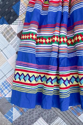 VINTAGE 50s-60s SEMINOLE PATCHWORK SKIRT (BLE/MULTI) - PATINAS VINTAGE  CLOSET