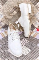DEAD STOCK 60s WING TIP LEATHER OXFORD SHOES (WHT) 