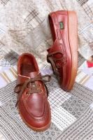 70s G.H.Bass MOC TOE LEATHER SHOES (BGDY)