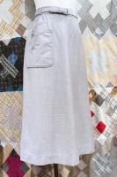 50s WOOL GABARDINE DOUBLE POCKET SKIRT WITH BELT (H.GRY)