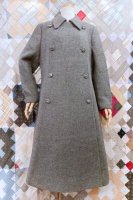 60s GALA FOREST DOUBLE BREAST WOOL LONG COAT (GRY)